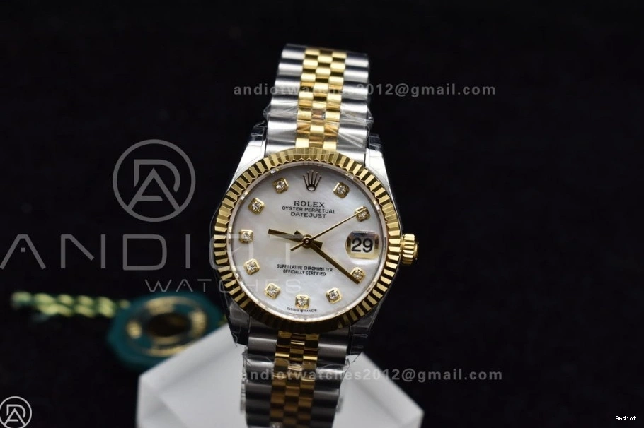 On 31 Diamond MOP President Ladies Steel GSF 316L YG Dial 278271 ZeroBulk Bracelet DateJust 542 0823